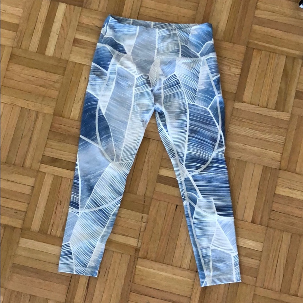 Blue print legging